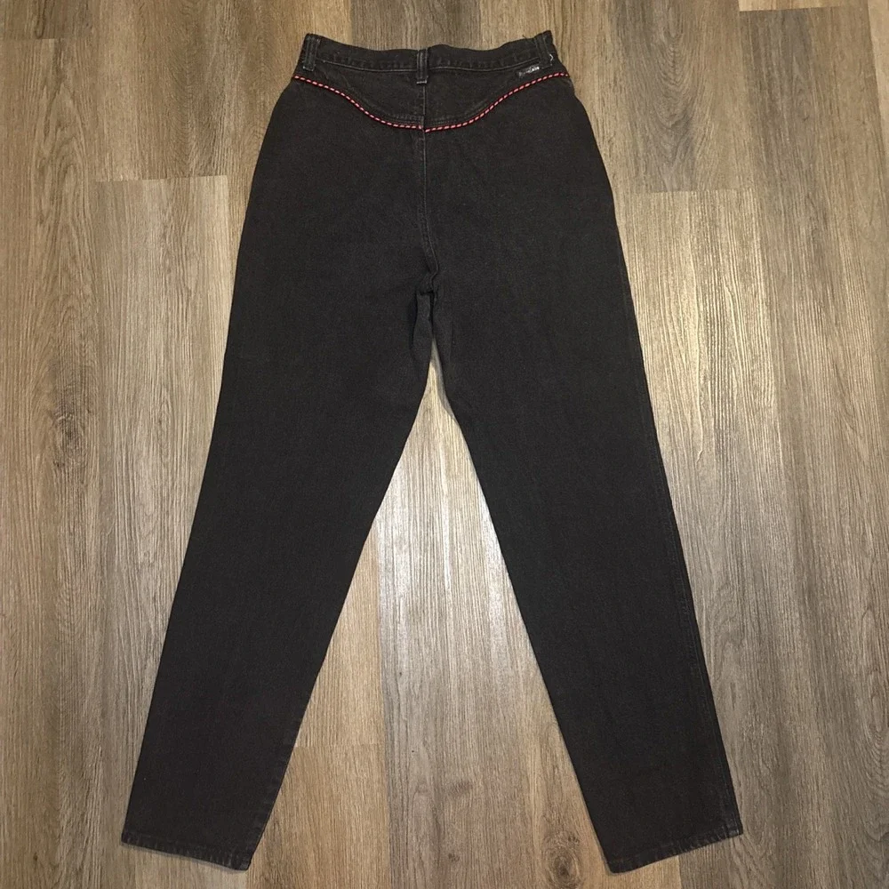 Vtg Wrangler SilverLake Jeans Women 11 (28x31) Black Bareback Western Cowgirl US